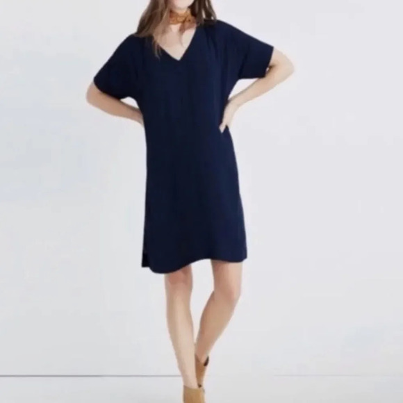 MADEWELL NWOT Novel Shift‎ Dress in Deep Navy - Picture 1 of 7